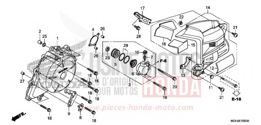 COUVERCLE DE GENERATEUR C.A. VFR1200XJ de 2018